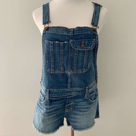 A & F denim short overalls - Picture 3 of 9